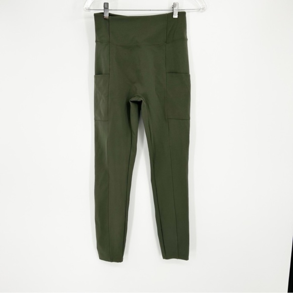 Zuda Olive Green Athletic Workout Leggings Size Small